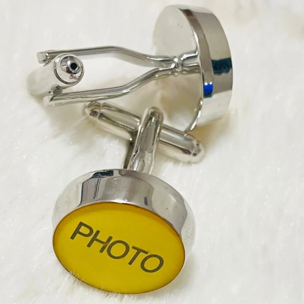 Hipster Customizable Photo Cufflinks